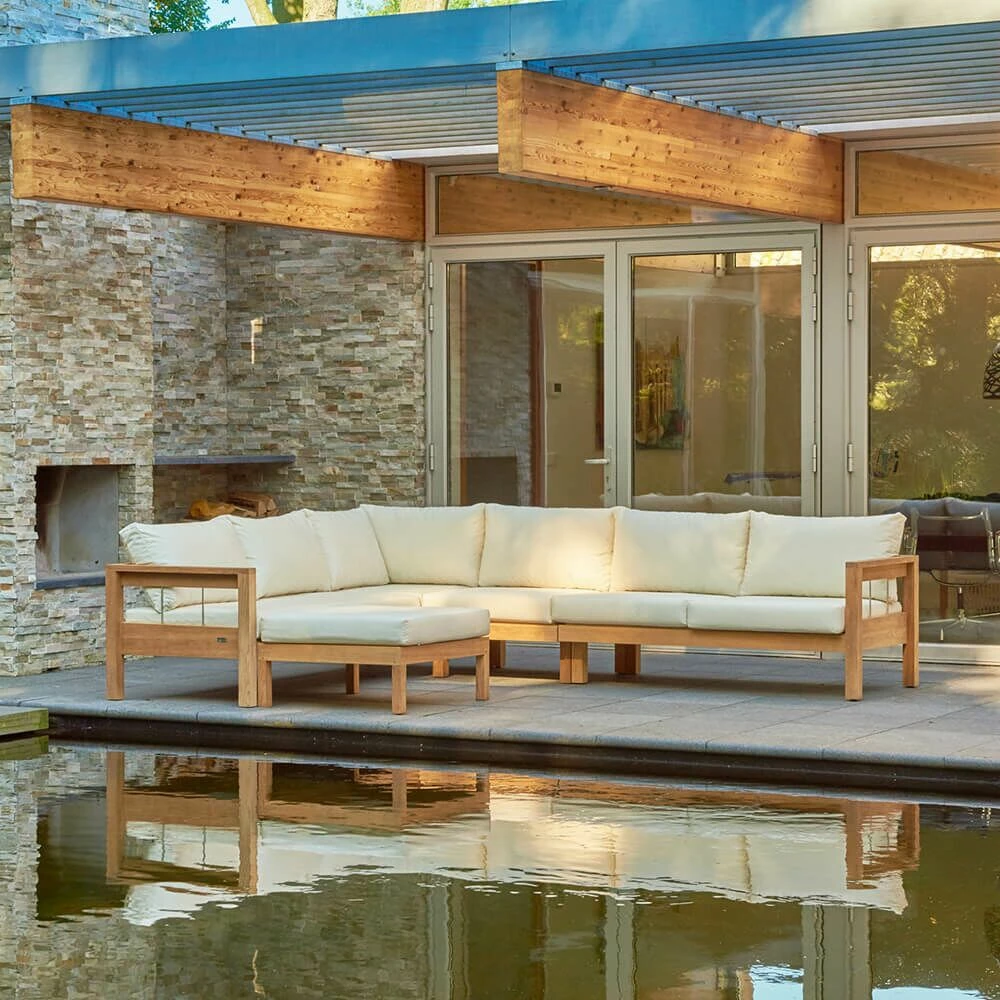 Vielseitige Garten-Lounge-Bank Aus Teakholz - Lucy Lounge-Bank 7 Vielseitige Garten-Lounge-Bank Aus Teakholz - Lucy Lounge-Bank – Bild 5