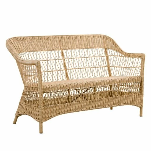 Von Hand Geflochtenes Wetterbeständiges 2-Sitzer Gartensofa - 2-Sitzer Hedda -GARTENTRAUM Verkäufe von hand geflochtenes wetterbestaendiges 2 sitzer gartensofa 2 sitzer hedda