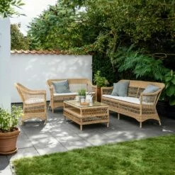 Von Hand Geflochtenes Wetterbeständiges 2-Sitzer Gartensofa - 2-Sitzer Hedda -GARTENTRAUM Verkäufe von hand geflochtenes wetterbestaendiges 2 sitzer gartensofa 2 sitzer hedda6