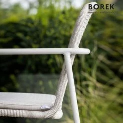 Weißer Gartenstuhl Aus Aluminium Mit Armlehnen Von Borek - Mira Stuhl -GARTENTRAUM Verkäufe weisser gartenstuhl aus aluminium mit armlehnen von borek mira stuhl3