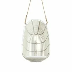 Weißer Outdoor Hängesessel Aus Aluminium Mit Seil - Hängesessel Erla