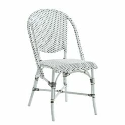 Weißer Stapelstuhl Für Den Garten Mit Punkte Motiv - Gartenstuhl Risa
