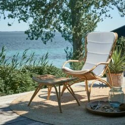 Wetterbeständige Fuß Bank In Hellbraun Aus Alu Rattan - Fußbank Elina -GARTENTRAUM Verkäufe wetterbestaendige fuss bank in hellbraun aus alu rattan fussbank elina3