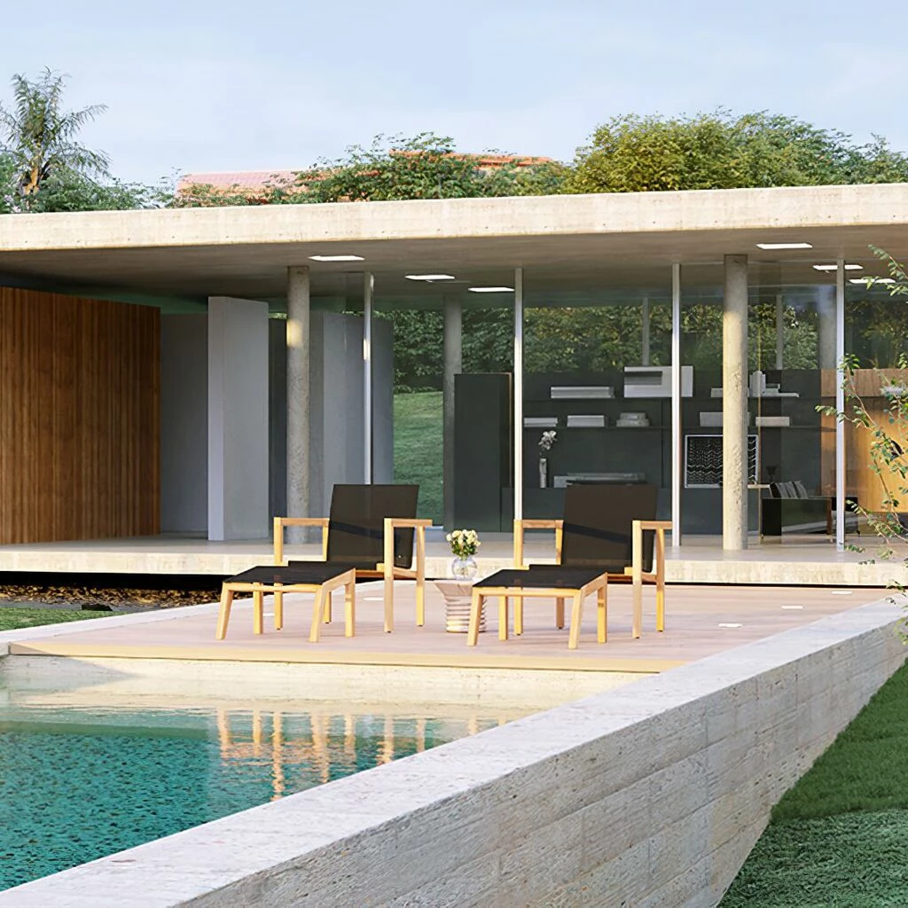 Wetterbeständige Fußbank Aus Teakholz - Ethan Fußbank 6 Wetterbeständige Fußbank Aus Teakholz - Ethan Fußbank – Bild 4