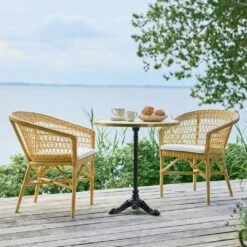 Wetterbeständiger Korbstuhl Aus Aluminium Und Rattan - Gartenstuhl Ivar -GARTENTRAUM Verkäufe wetterbestaendiger korbstuhl aus aluminium und rattan gartenstuhl ivar6