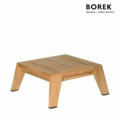 Wetterfester Borek Beistelltisch Aus Teakholz - Eckig - Hybrid Beistelltisch