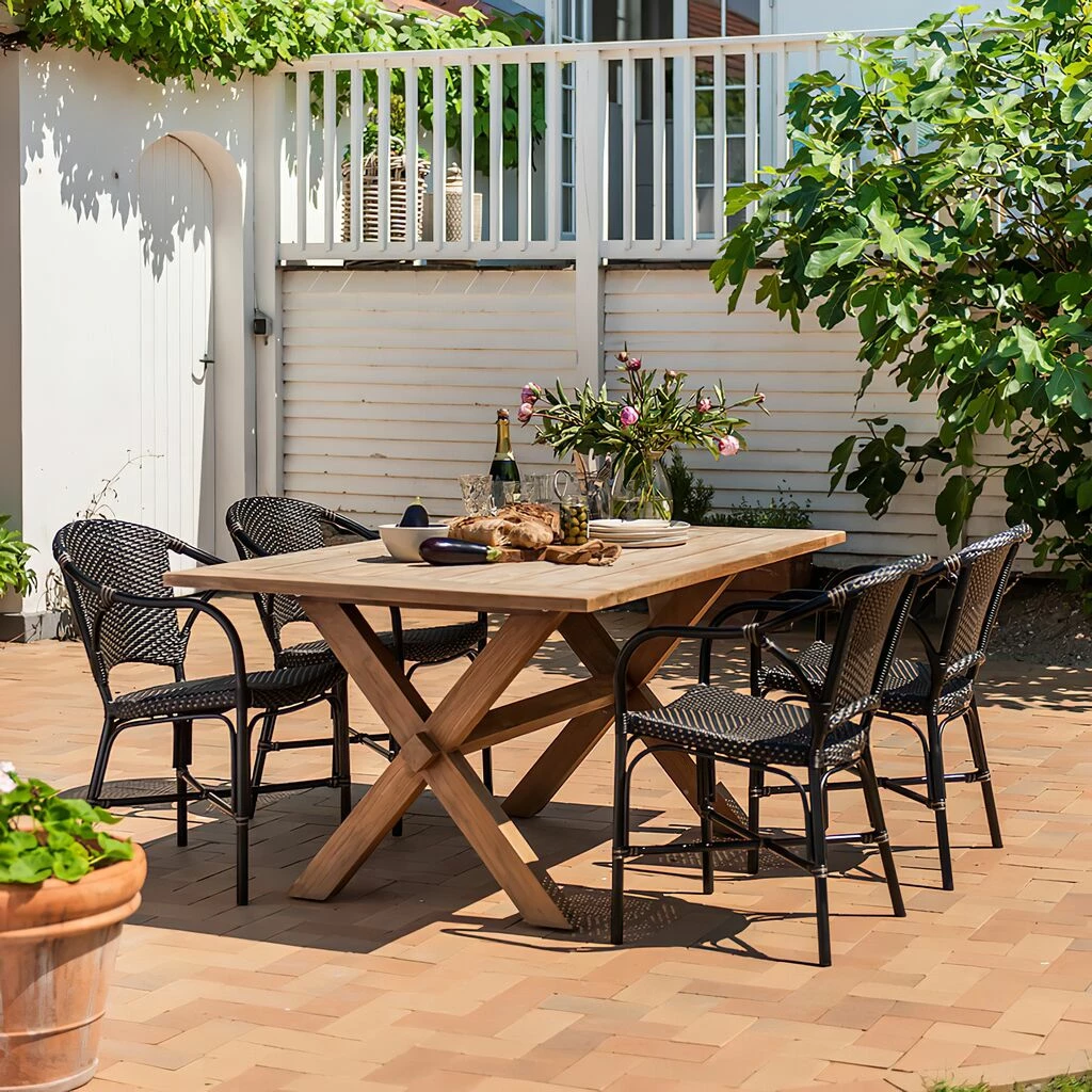 Wetterfester Esstisch Aus Teakholz Für Den Garten - EsstischTorell 4 Wetterfester Esstisch Aus Teakholz Für Den Garten - EsstischTorell – Bild 2