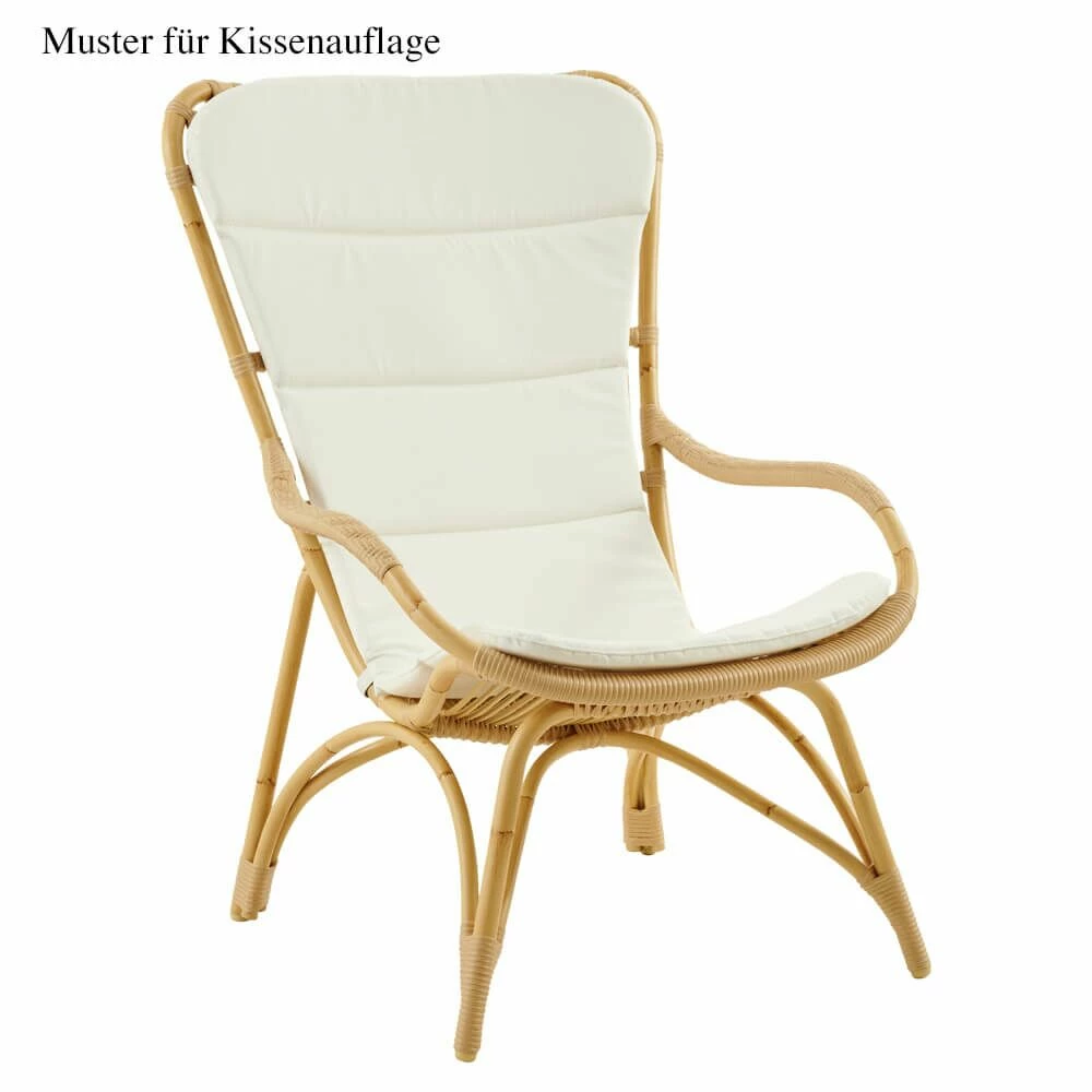 Wetterfester Loungesessel Aus Alu Rattan In Moccachino - Gartensessel Elina 4 Wetterfester Loungesessel Aus Alu Rattan In Moccachino - Gartensessel Elina – Bild 2