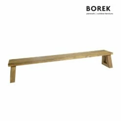 XXL Gartenbank Aus Recyceltem Teakholz - 300cm - Holzbank Parga