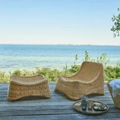 Zweiteiliger Relax Sessel Aus Wetterfesten Aluminium Und Polyrattan - Relaxsessel Maren